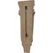 Ekena Millwork 5 1/8"W x 2 3/8"D x 15 1/2"H Medium Traditional Pilaster Wood Corbel, Mahogany CORW05X02X16PTGM - alternate 3